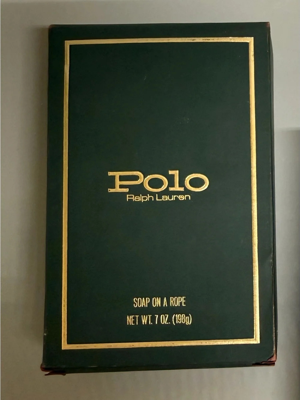 VTG ‘78 Cosmair Polo Ralph Lauren Green Box  Soap On A Rope 7 oz Bar New in box